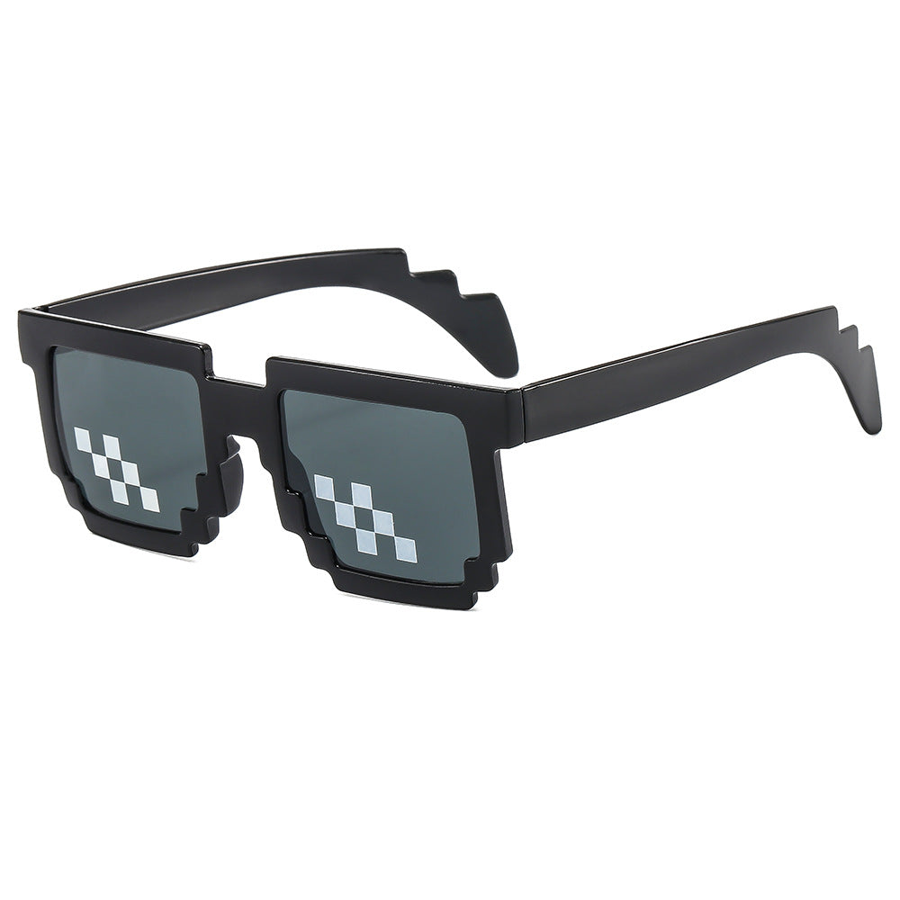 Wholesale Mosaic glasses two-dimensional cool funny sunglasses